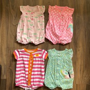 3M Carters Set of 4 rompers